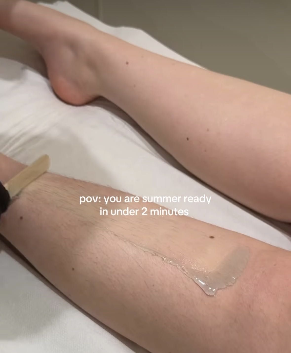Leg waxing treatment at OKO